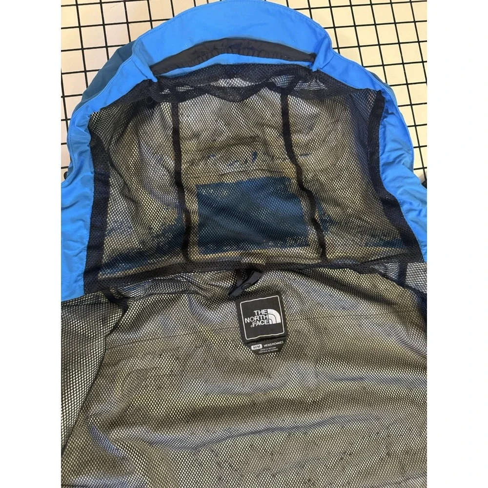 The North Face HyVent Colorblock Hooded Full Zip Rain Jacket Men's M